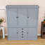 Armoire de cuisine moderne autoportante avec tiroirs, tablettes réglables et dispositifs de sécurité-237294602
