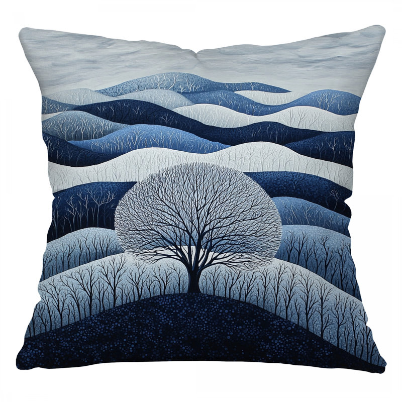 Coussin Winter Landscape, Carré 20 po
