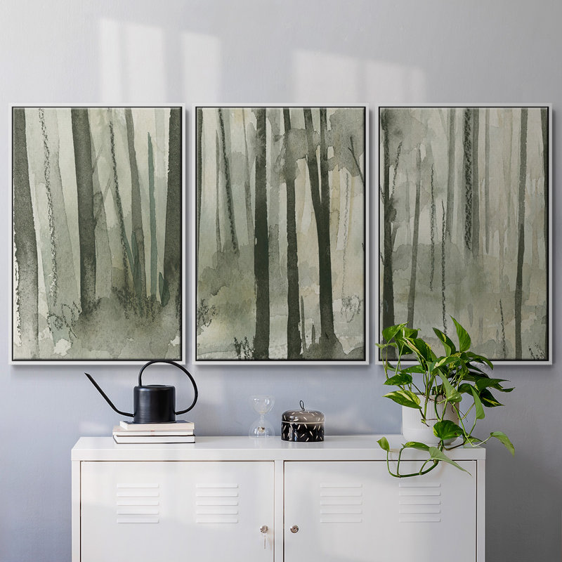 Into Thes I 3 pièces, H 40 po x l 78 po x P 2 po, Cadre blanc
