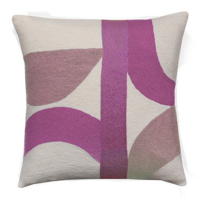 Eclipse Hand-Embroidered Chain Stitch Pillow