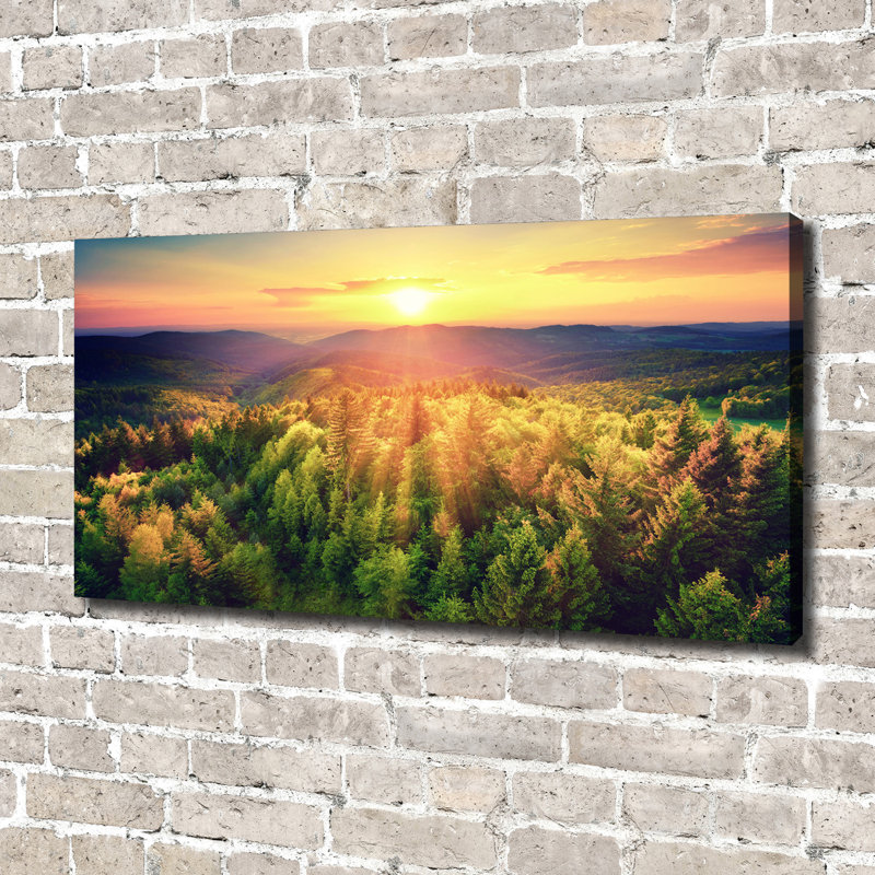 Forest Sunset - Wrapped Canvas Print