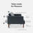Reiana Twin 76.8'' Faux Leather Convertible Sofa-1793561589