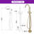 39"H Single Handle Floor Mounted Freestanding Tub Filler With Handheld Shower-125502672