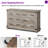 Quan 54"W Farmhouse 6-Drawers Dresser with Ample Storage Space, Light Gray-346758584
