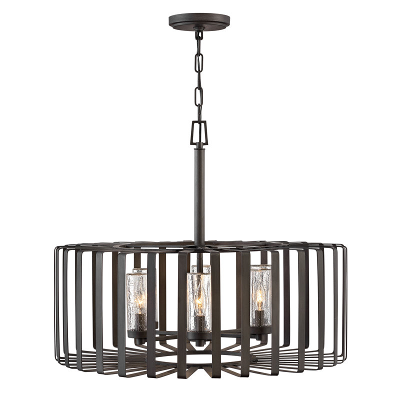 Reid 6 - Light Lantern Drum Chandelier
