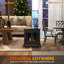 Caudill Freestanding Ethanol Fireplace Stove Bioethanol Fire Indoor Black