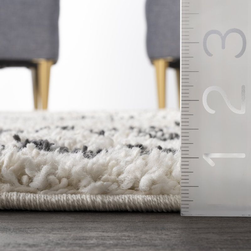 Adian Off-White Area Rug, Square 4'