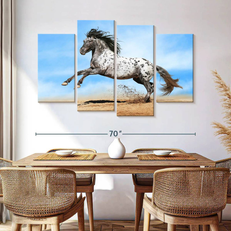Cheval Appaloosa moucheté Brampt, H 42 po x l 68 po