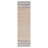 Makensy Hand Woven Jute/Wool/Cotton Striped Rug in Brown/Navy Blue-62118167