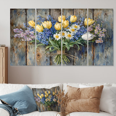 Hinckley - Assortiment de bouquets muraux - Ensemble d'art mural traditionnel