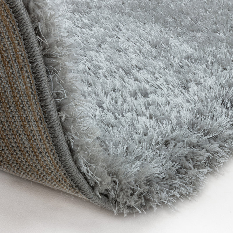 Shelby Solid Colour Shaggy Deep Pile Polyester Area Rug - Modern Contemporary Living & Bedroom, Rectangle 200 x 290 cm