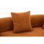 Canapé-lit modulaire incurvé Compression Orange, canapé-lit en chenille haute densité 30D pour appartement, salon, L 110 po-1553202128