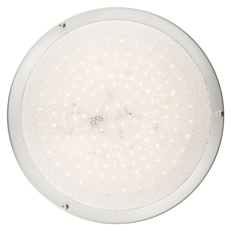 Serife Acrylic Flush Mount, 5" H x 16" W x 16" D