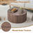 Walnut Cylindrical Coffee Table-491518431