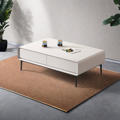 Modern simple rectangular storage coffee table