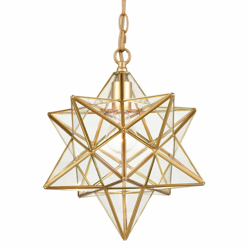 Drissia 1 - Light Gold Star Pendant