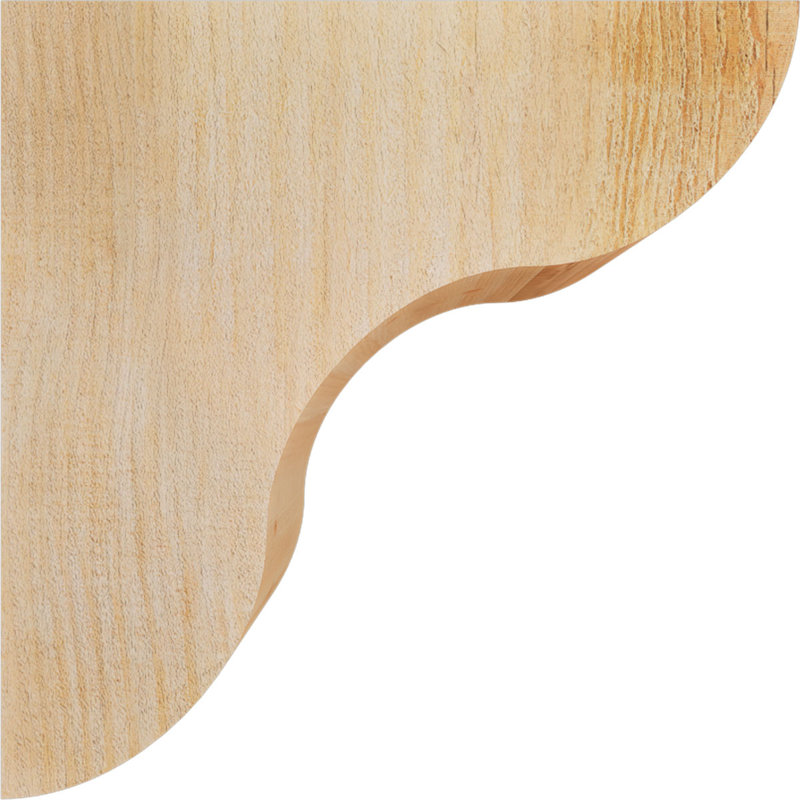 Corbeau Carmel, H 10 po x l 4 po x P 10 po, Sapin de Douglas, Sciage brut