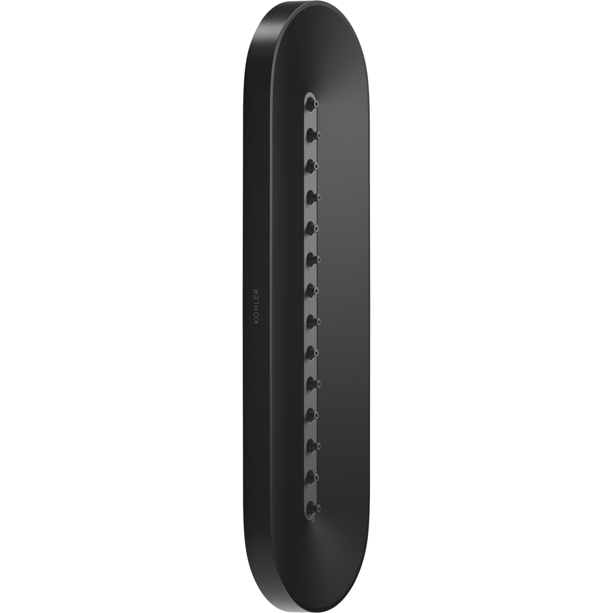 Statement Oblong Vichy 2.5 Gpm Body Spray, Matte Black