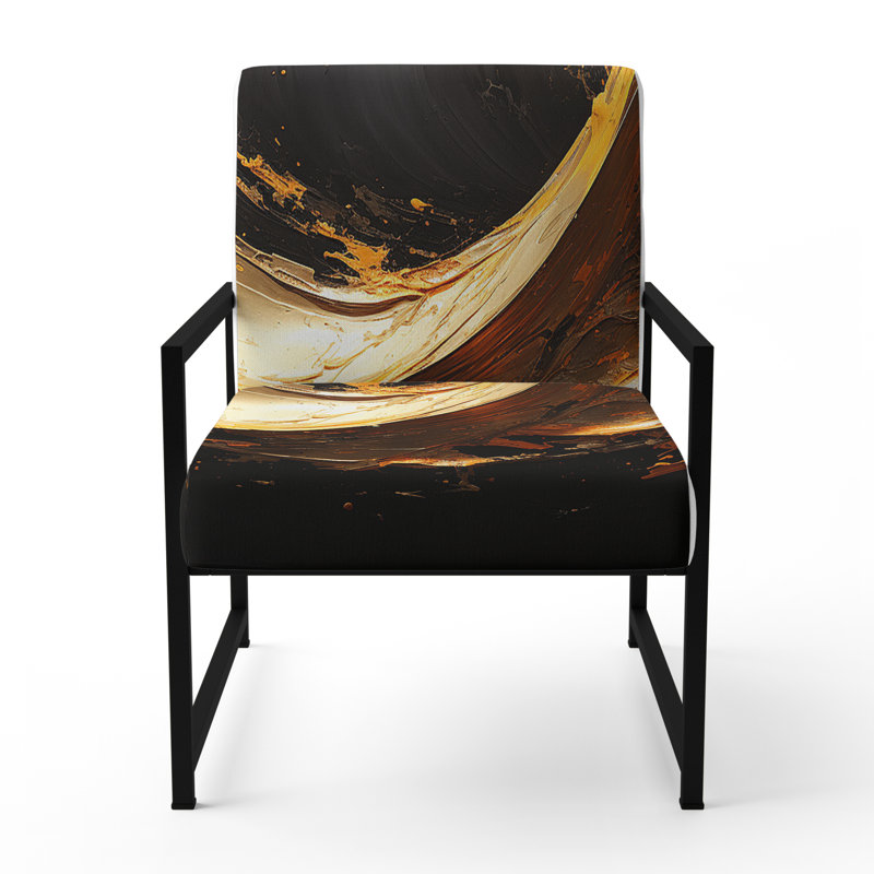 Fauteuil rembourré Spiral, Noir, noir, noir, noir