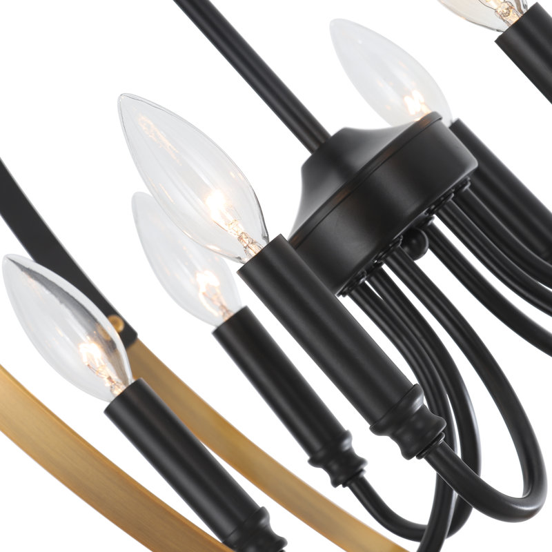 Lustre géométrique à 6 lumières