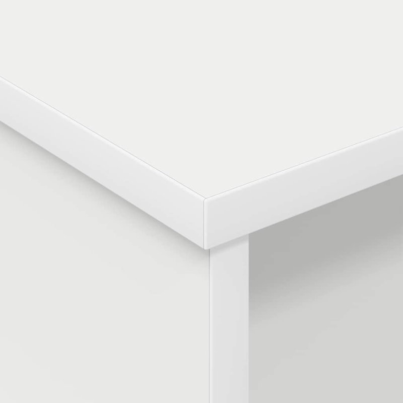 40cm W Manufactured Wood Bedside Table, White