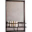 Gorman Iron Flat Wall Mirror with Shelves