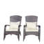Chaise de patio à coussin beige - Chaise longue d'extérieur-200920033
