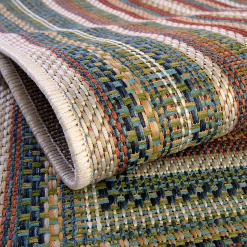 Multicolored indoor/outdoor carpet Lucidia, Tapis de couloir 2 pi x 5 pi 1 po