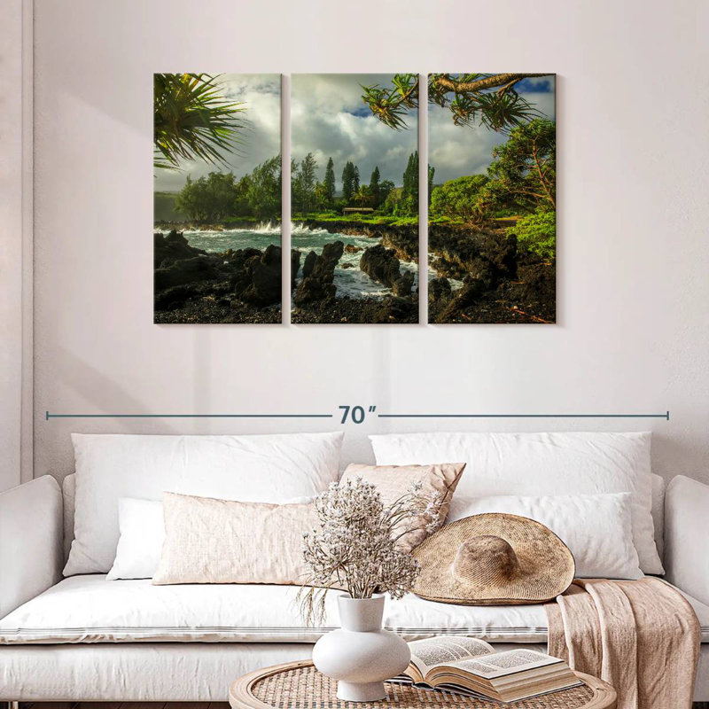 Plage de sable noir Sebbie Maui, H 28 po x l 45 po