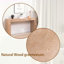 Console en bois rustique avec accents de bûches naturelles