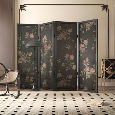Écran floral rétro