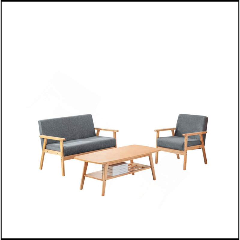 Ensemble de chaise basse Sharell, Gris, Brun