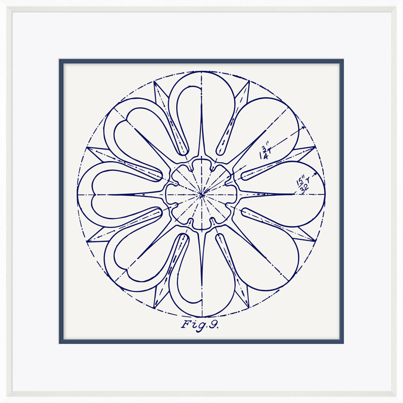 White Figure 2 Framed Drawing Print