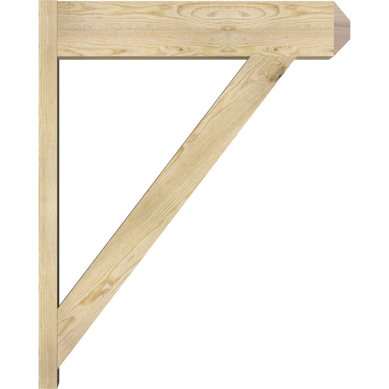 Artisan traditionnel en bois rustique, P 34 po x H 42 po, Sapin Douglas de 8 po (sciage brut)