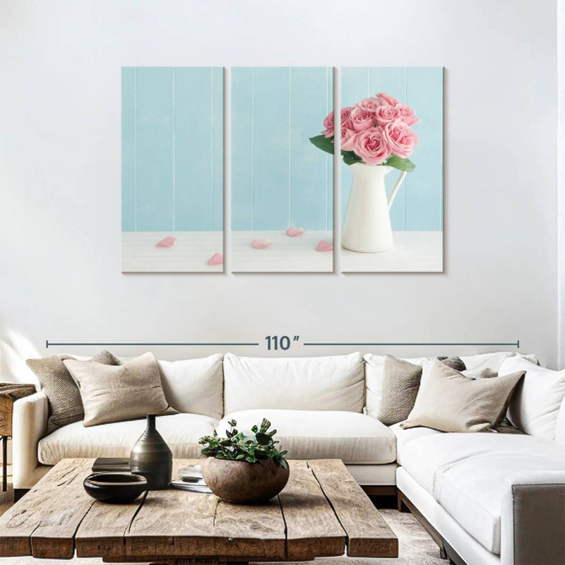 Roses fraîchement cueillies Harnek, H 48 po x l 74 po