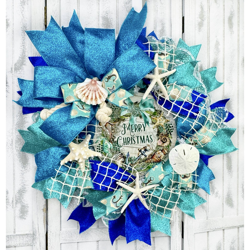 Couronne de Noël en maille 18 po Deco