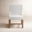 Chaise d'appoint rembourrée blanche Mya-98177797
