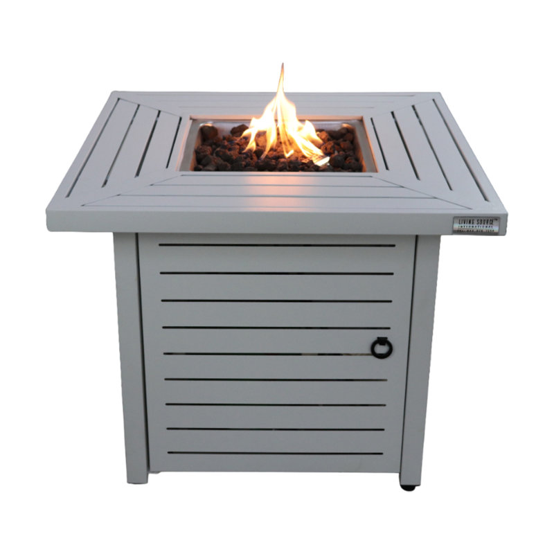 Foyer de table en acier au propane H 25 po x l 30 po
