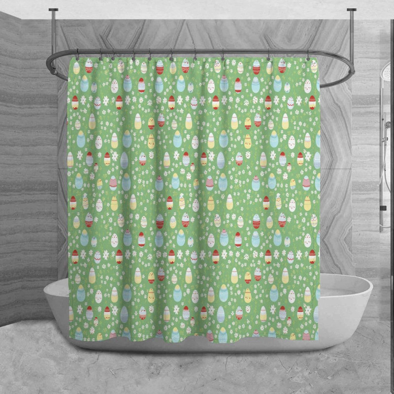 Marijke Floral Shower Curtain, 93" H x 70" W