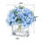 Faux Silk Hydrangea Arrangement in Vase-476043165
