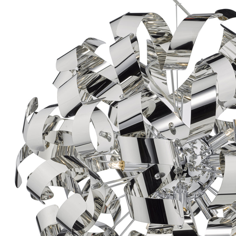 Calasia Novelty Pendant, 9, Polished Chrome