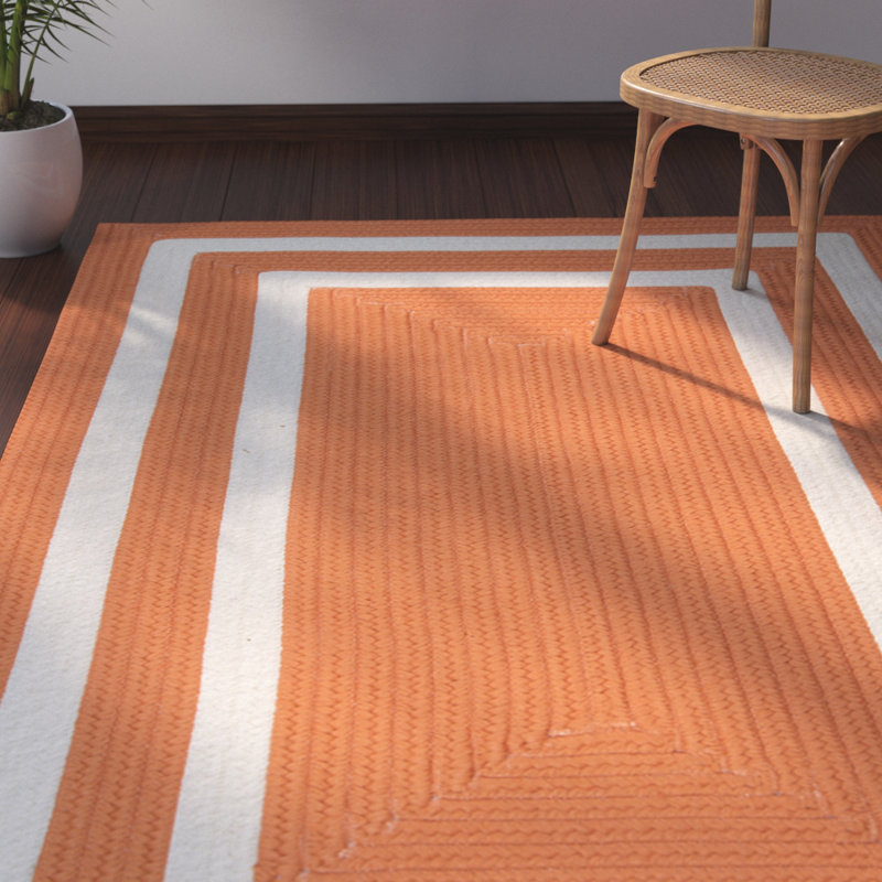 Tapis orange en laine Cisbrough, Rectangle 3 pi x 5 pi