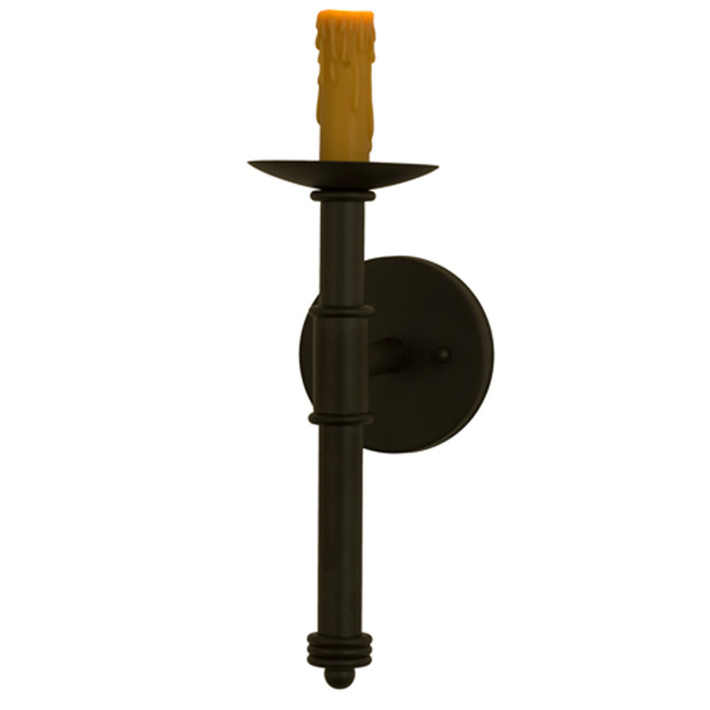 Amada 1 - Light Wallchiere, 19.5" H x 5" W x 7" D, Oil Rubbed Bronze, Natural Parchment