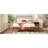 Indigo Spindle Platform Bed with Bamboo and Metal Support-121357670-121357672