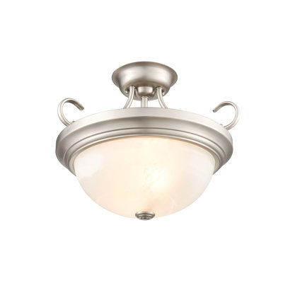 Snediker Glass Semi Flush Mount