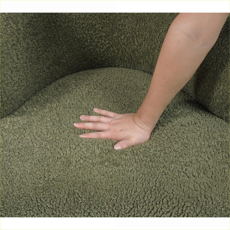 Fauteuil d'appoint Sage Green Boucle