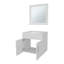 Ensemble de meuble-lavabo flottant 2 portes avec lavabo et miroir-1233896041-1233896042