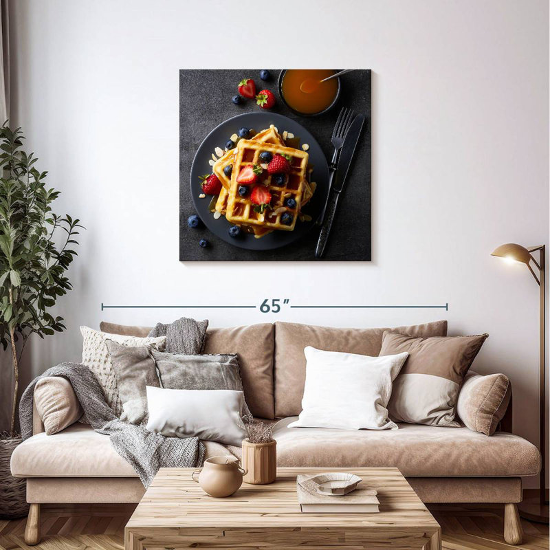 Gaufres Yarlin pour le petit déjeuner, H 36 po x l 36 po