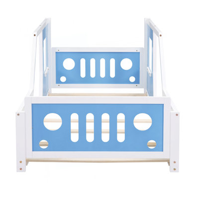Lit plateforme classique avec roulettes en forme de voiture