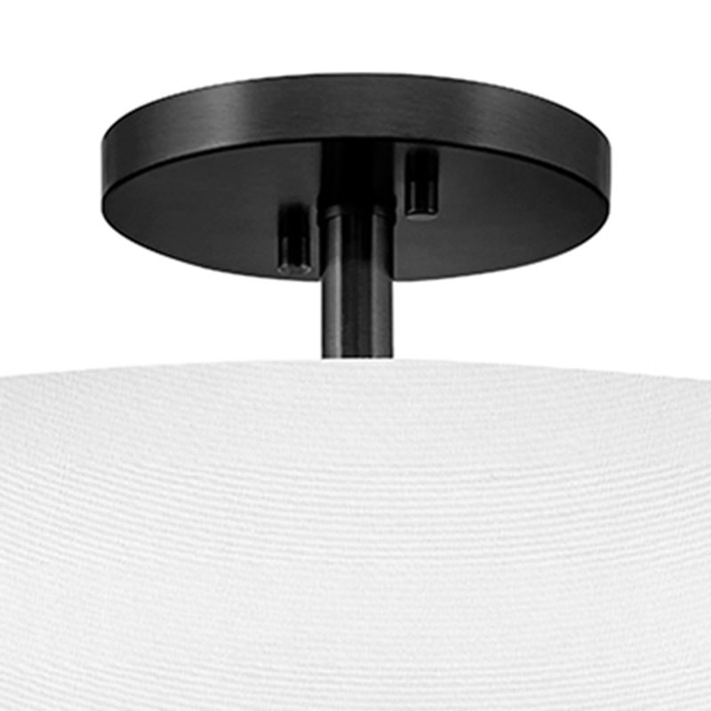 Hinkley Halle Semi Flush Mount, Black